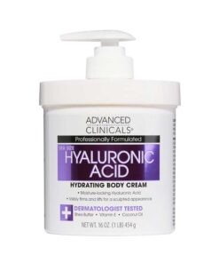 Advanced Clinicals Hyaluronic Acid Moisturizing Body Cream 454g